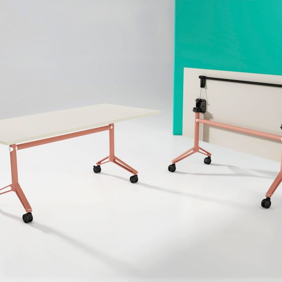 Incognito Folding Tables 1800x800mm Rectangle Pink Salt