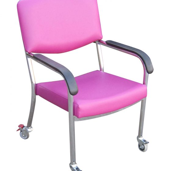 Bariatric Push Chair with traveller wheels arms