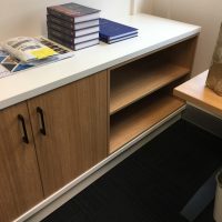 Custom credenza executive office joinery