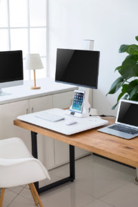 Ergovida desk mount electric height adjustable