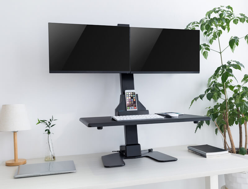 Ergovida Electric Height adjustable Desk Mount - Watson Commercial