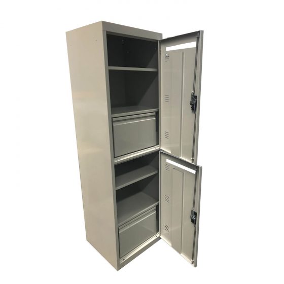 Police and services lockers steel drawer and shelf