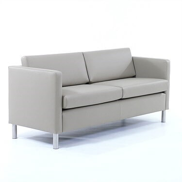 Gamin Lounge sofa grey leather 2 seater