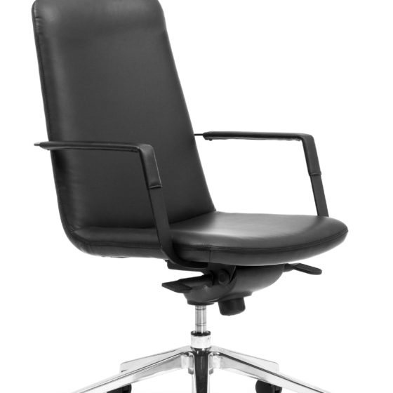 Governor Mid back ergonomic executive chair with arms leatherette
