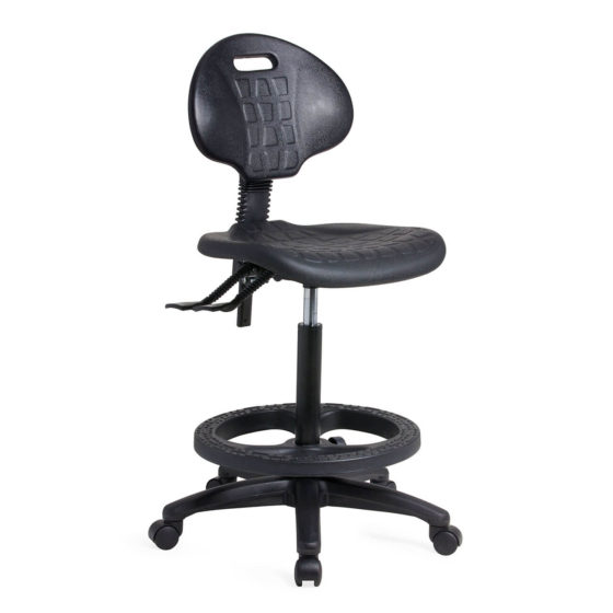 LAB 300 tech Chair Utility chair Black Footring