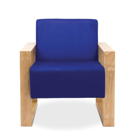malibu single seater blu upholstery timber frame
