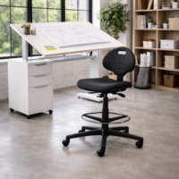 Cora PU Drafting Chair