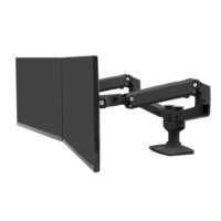 LX Black Dual Side by Side Desk Mount